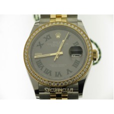 Rolex Datejust 36mm ref. 126283RBR-0021 Jubilee acciaio oro giallo 18kt Wimbledon nuovo